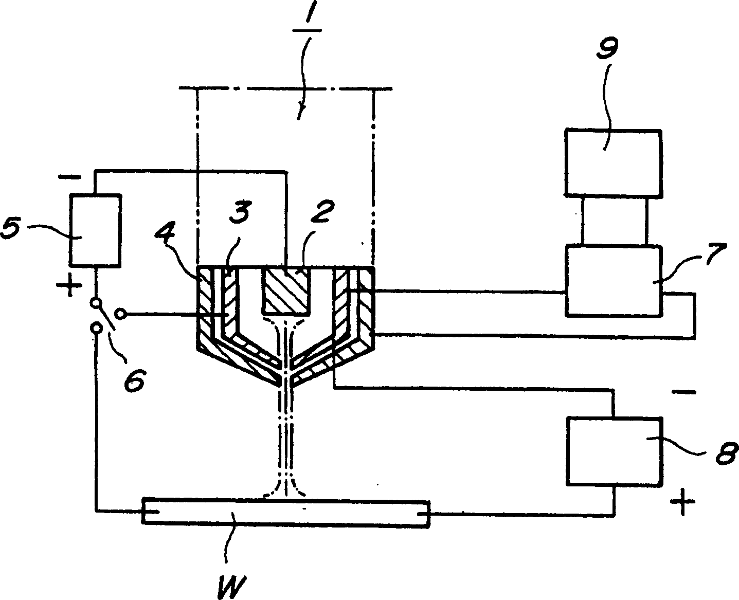 Plasma torch life duration detecting device