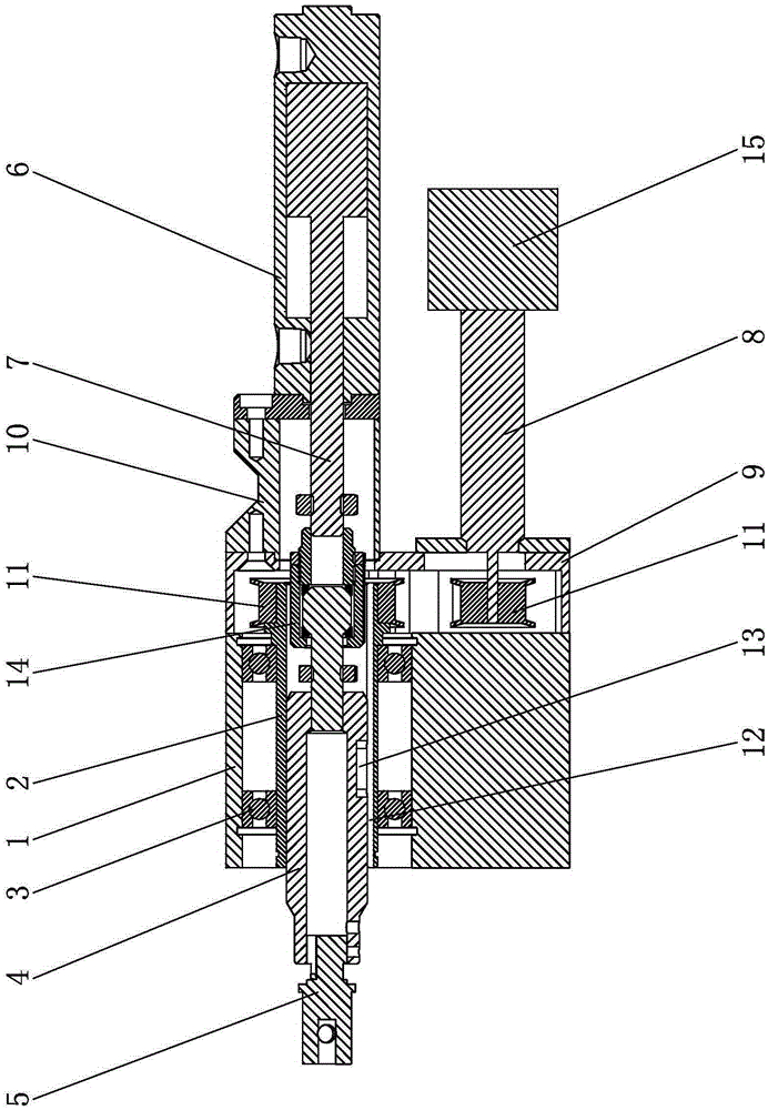 V-shaped corner cutting device for cutting machine tool