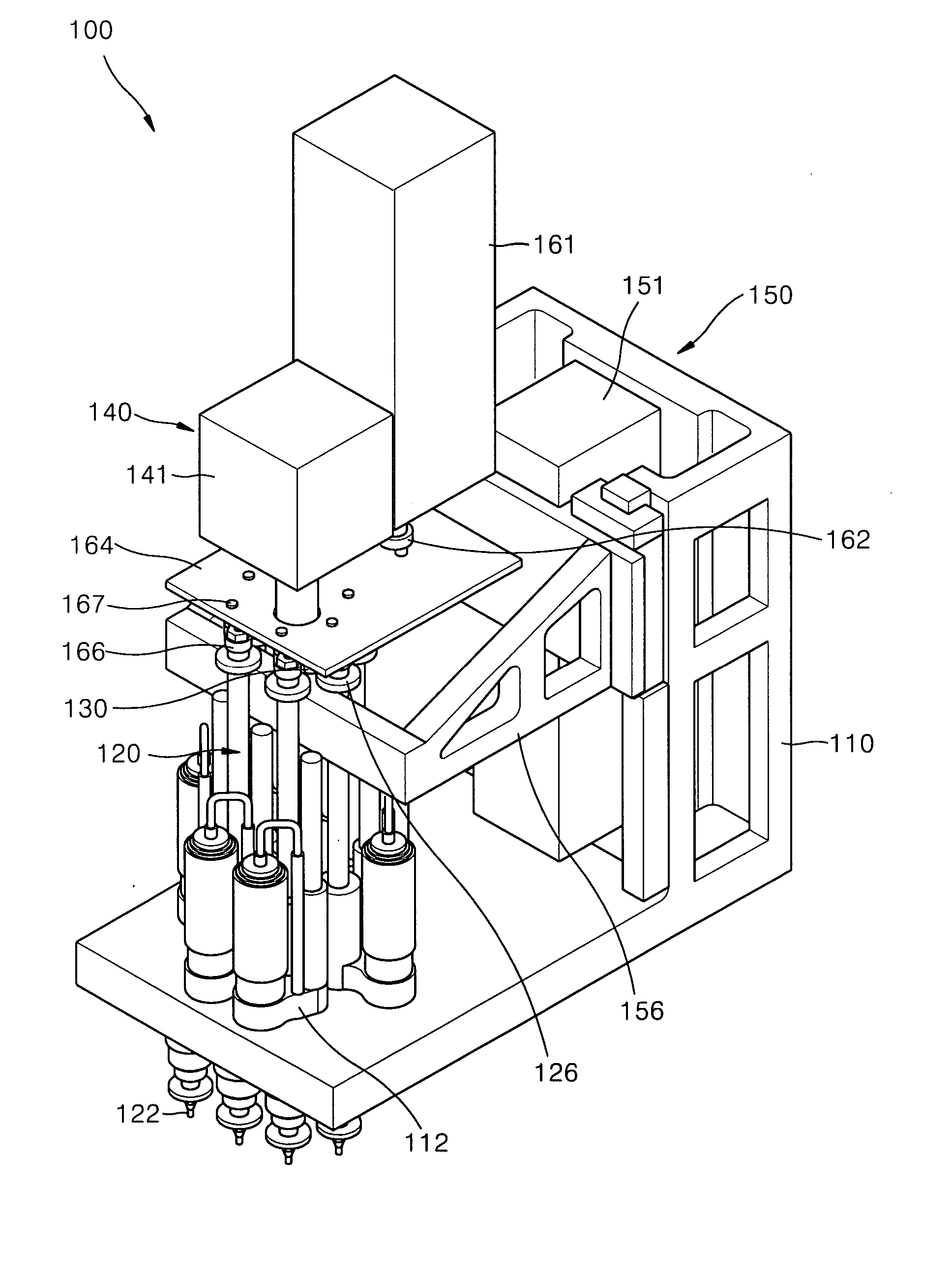 Head assembly for chip mounter