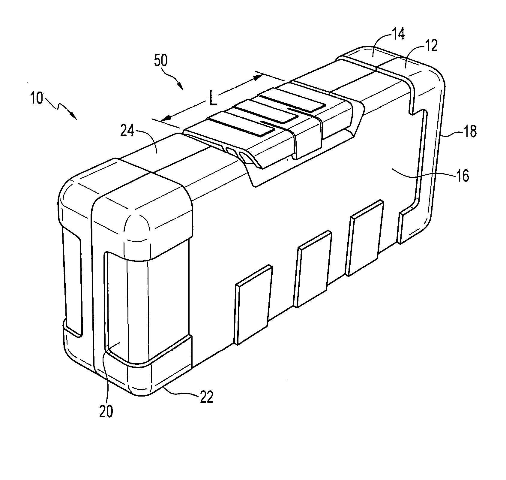 Latch for tool accessory case