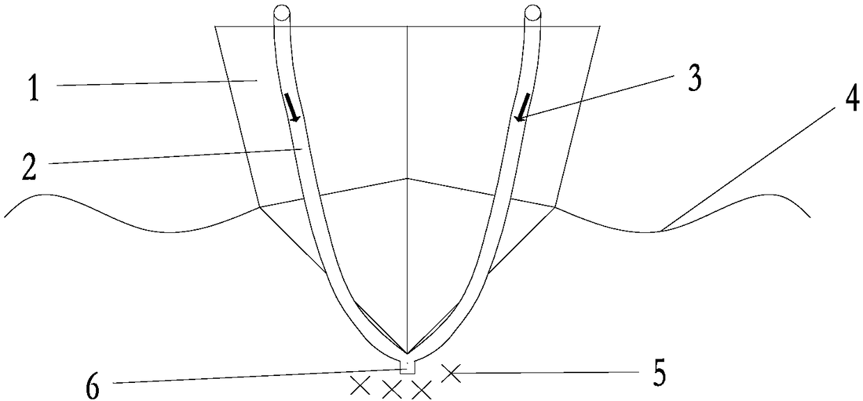 Air-bubble drag reduction device for ship