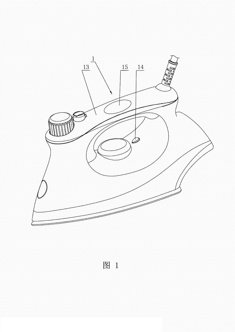 Electric iron capable of quickly raising and reducing temperature