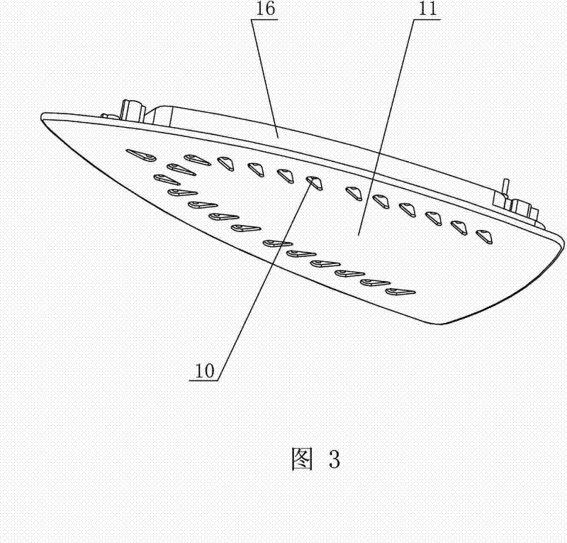 Electric iron capable of quickly raising and reducing temperature