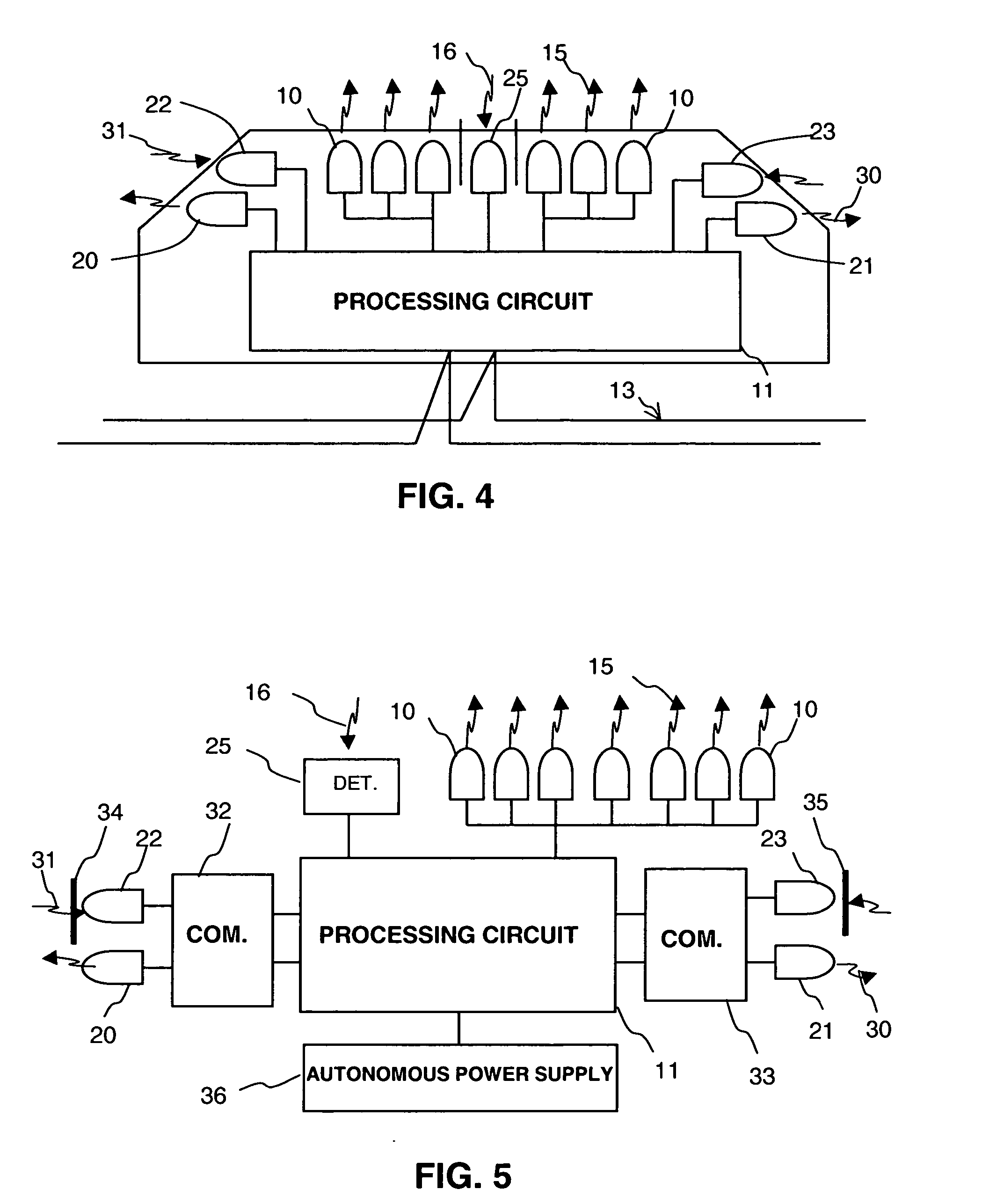 Ground marking device and process and installation comprising same