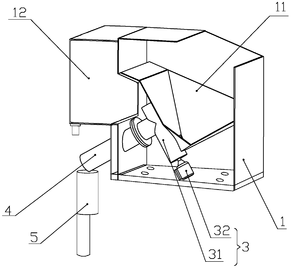 Pig farm automatic feeding trough device