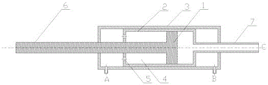 Double-stroke hydraulic oil cylinder