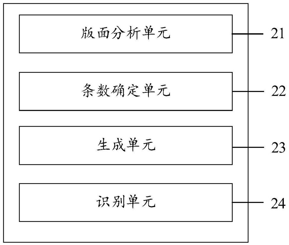 Image text recognition method and device suitable for bank flow, and electronic equipment