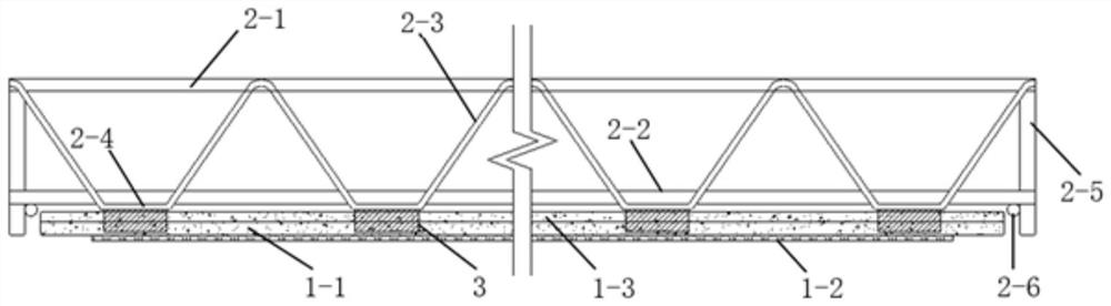 Assembled form-removal-free steel bar truss floor support plate