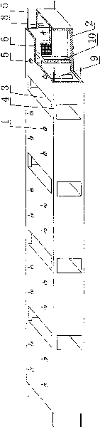 Hollow cavity structural component for hollow board