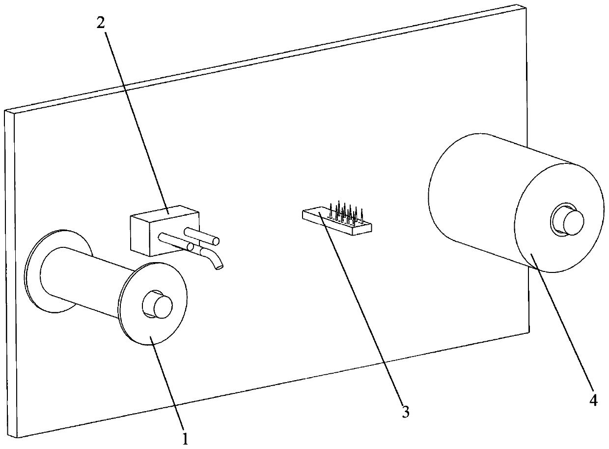 Device for testing network degree of network yarns