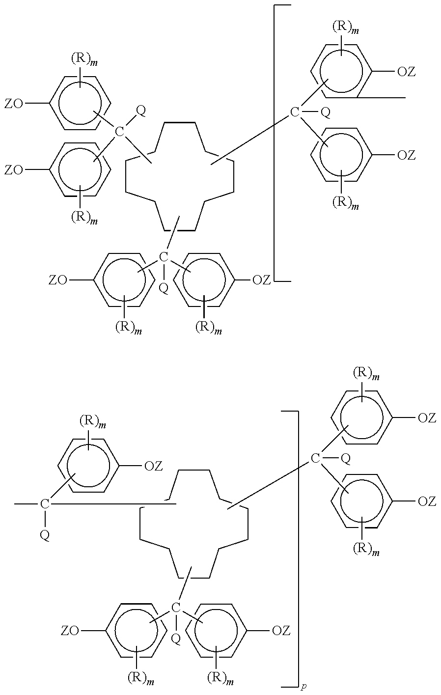 Polycyanates of cyclododecane polyphenols and thermosets thereof