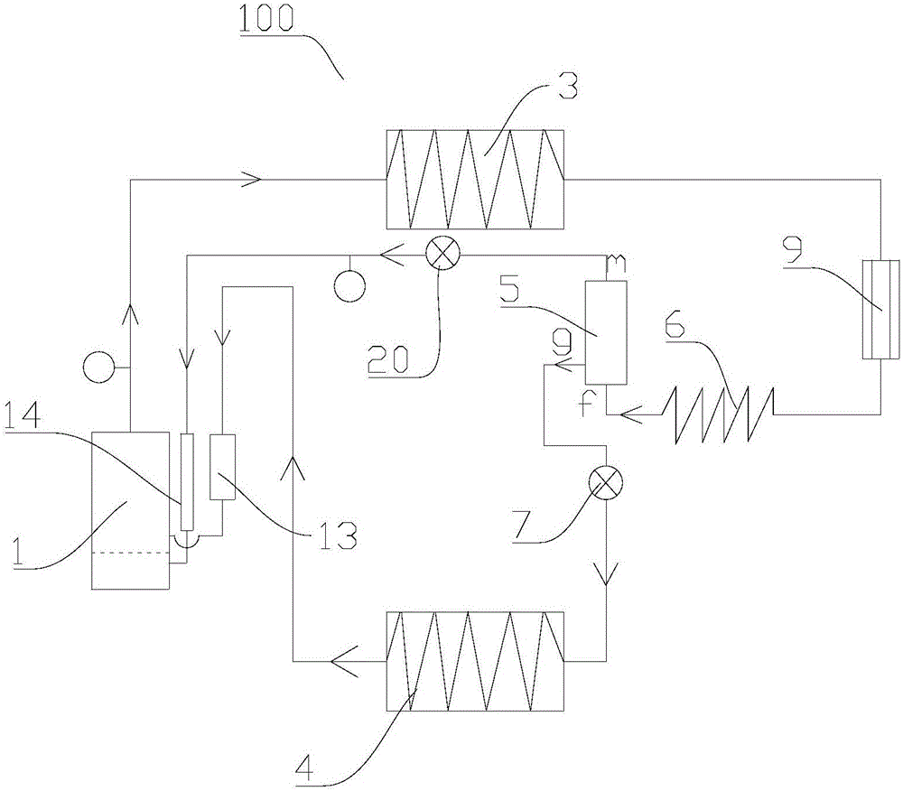 Air conditioner only having refrigeration function and control method thereof