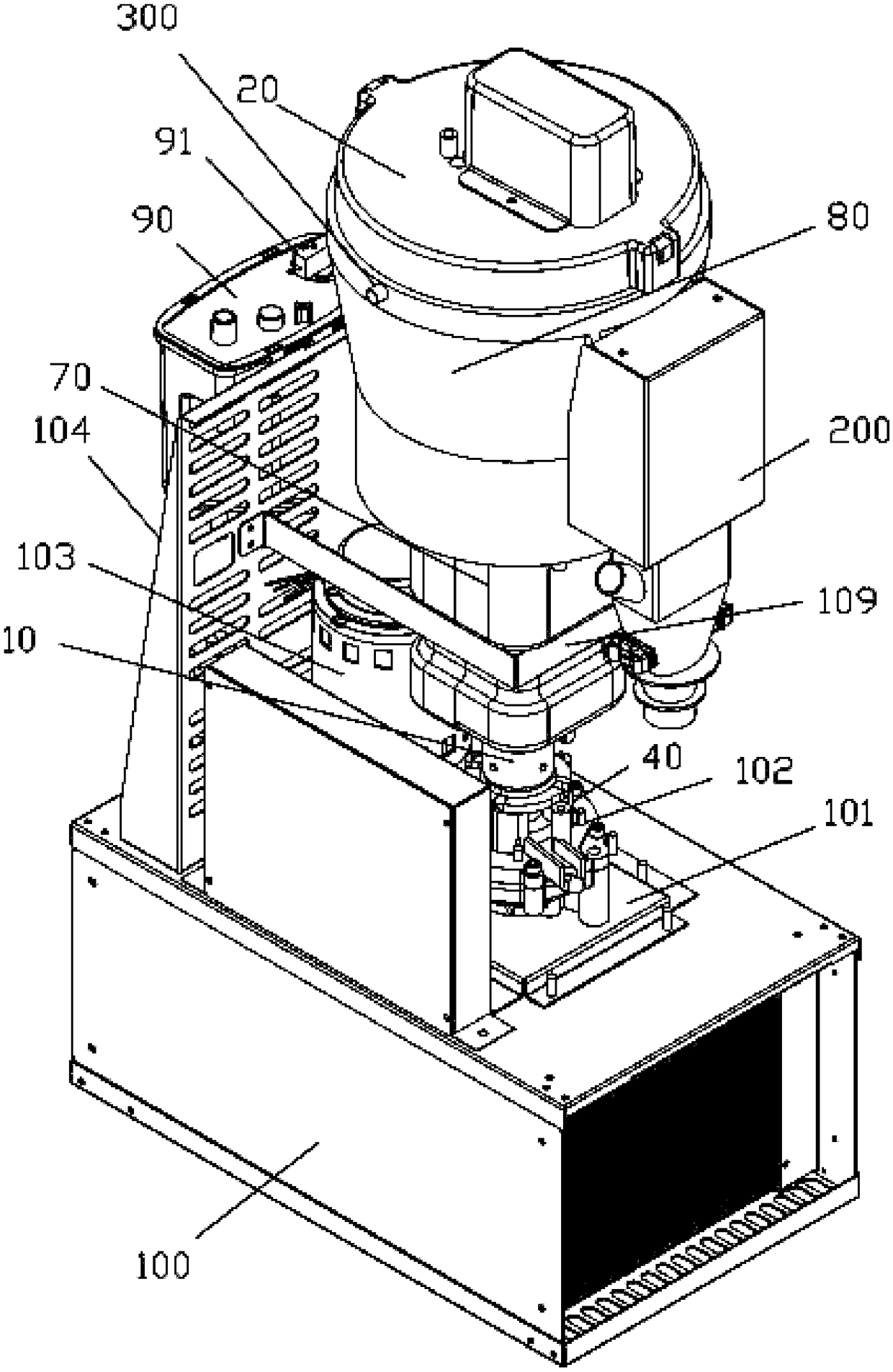 Continuous production type ice maker machine