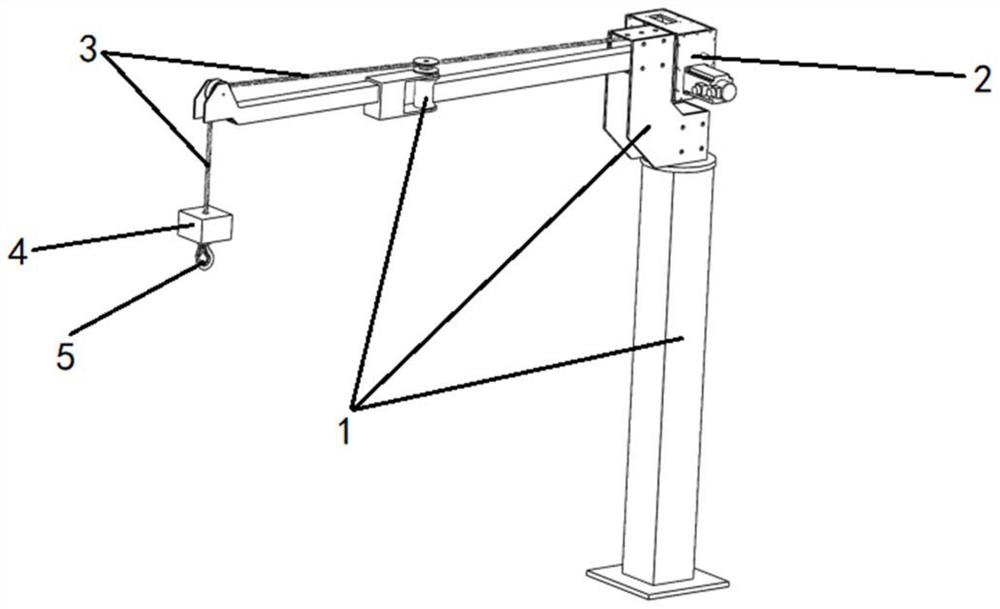 Zero-gravity small crane