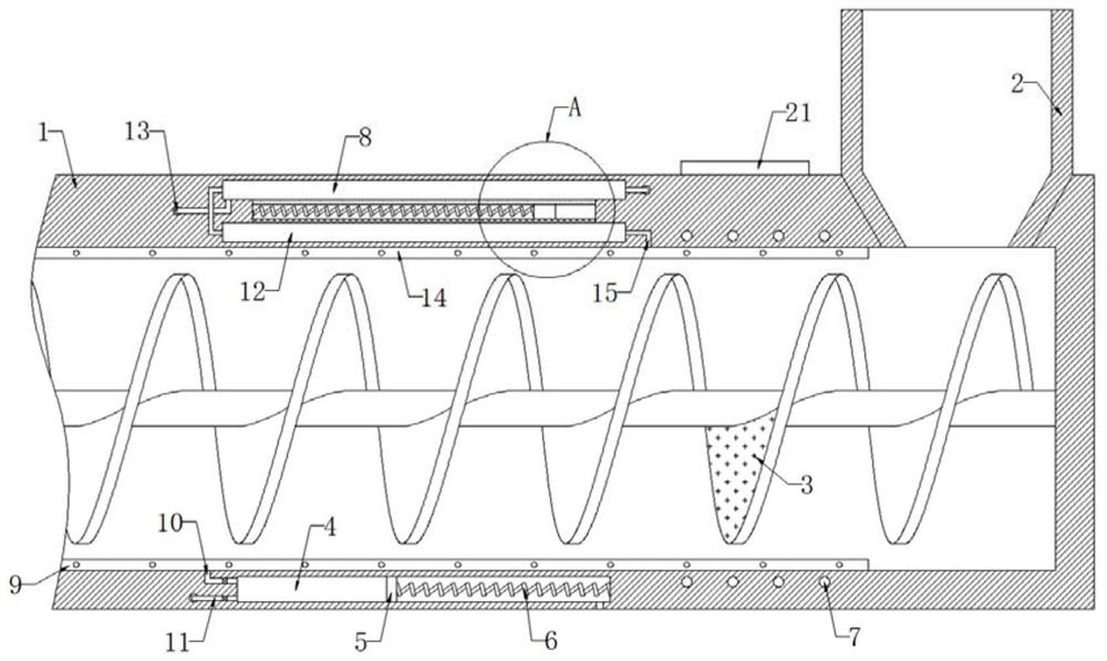 Self-drying system for plastic bag film blowing extruder