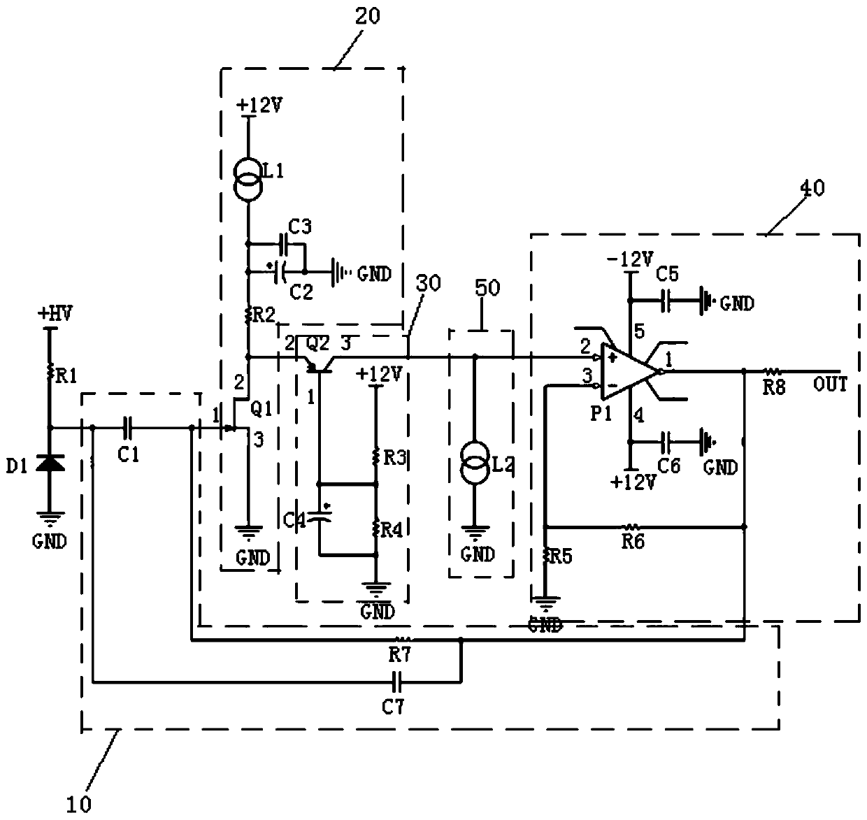 Charge sensitive preamplifier