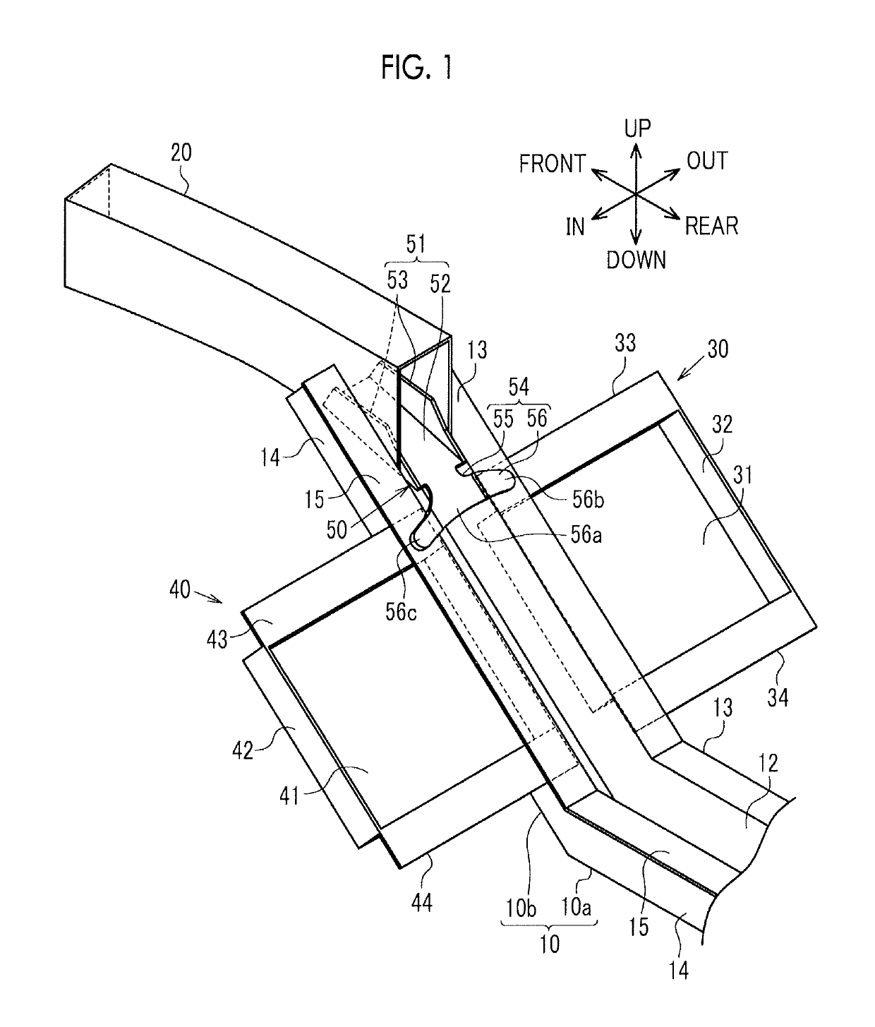 Vehicle front portion structure