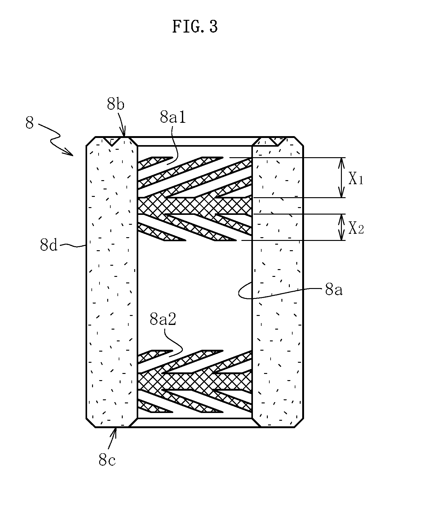 Sintered bearing and method of manufacturing same