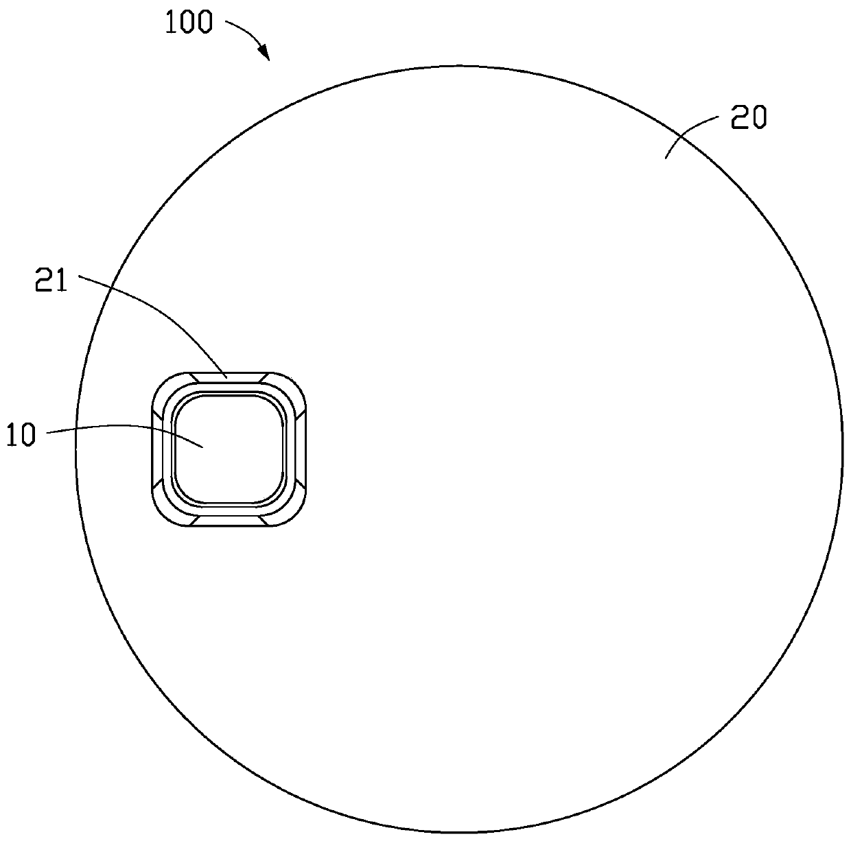 Battery shell assembly and battery with same