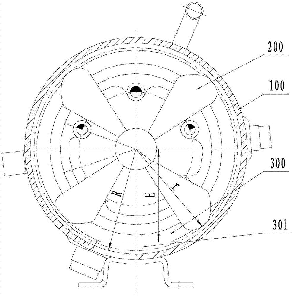 Horizontal type compressor and refrigerating device