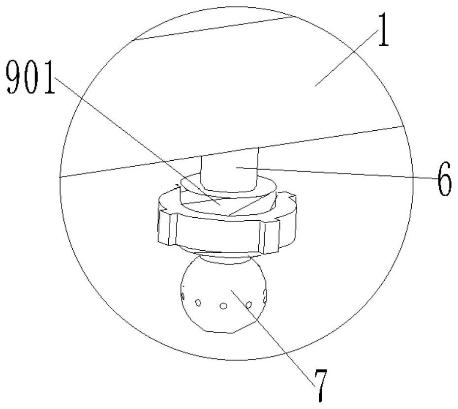 Suspended spraying system