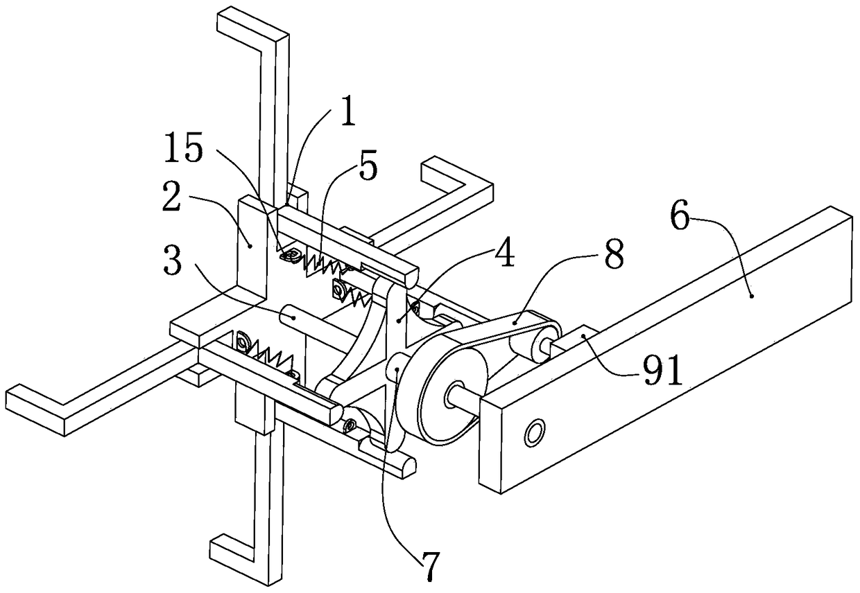 A solar water heater water tank clamping tool