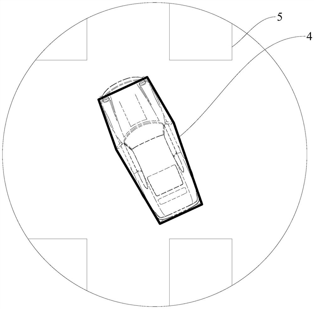 Semi-automatic parking system, automobile and parking method