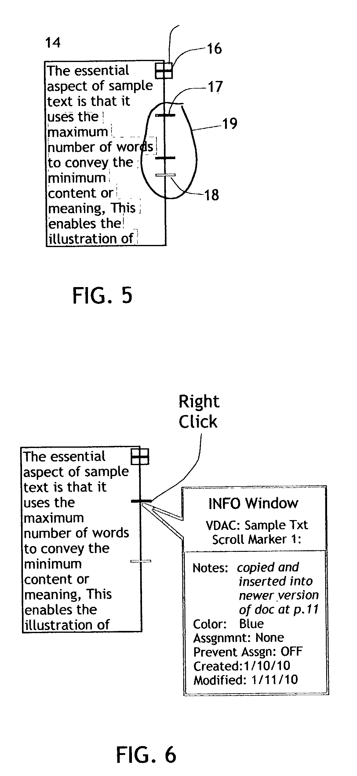 Scroll bar for computer display