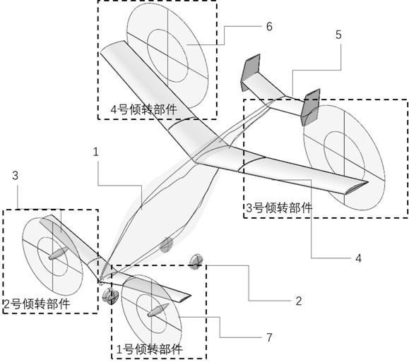 A traction-propulsion tilting wing vertical take-off and landing manned aircraft