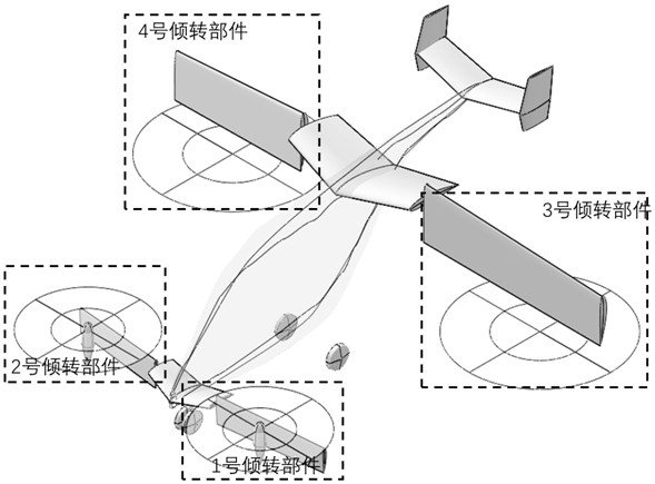 A traction-propulsion tilting wing vertical take-off and landing manned aircraft