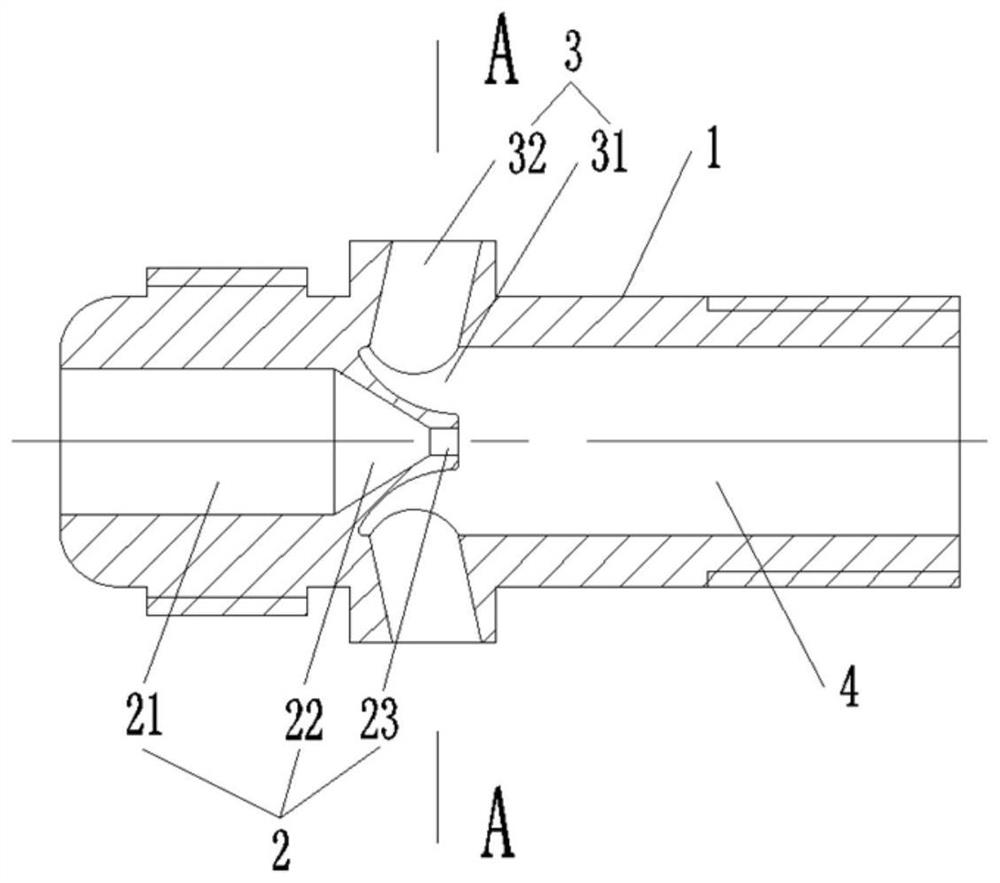 Nozzle and gas stove using same