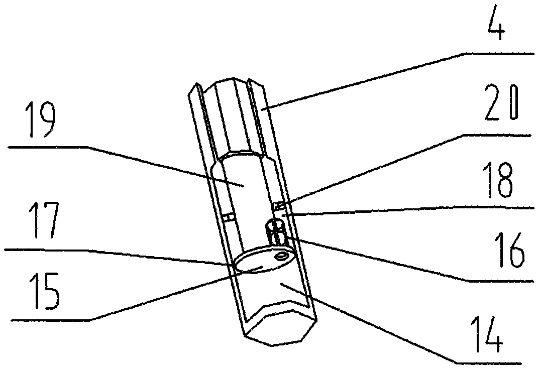 Telescopic decelerator for mini tiller