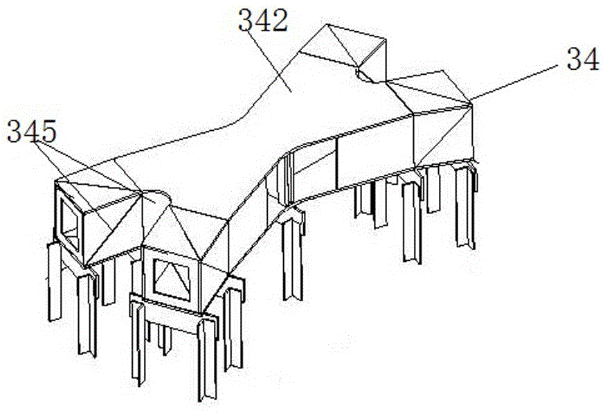 Garland X joint for steel structure building and mounting process of joint