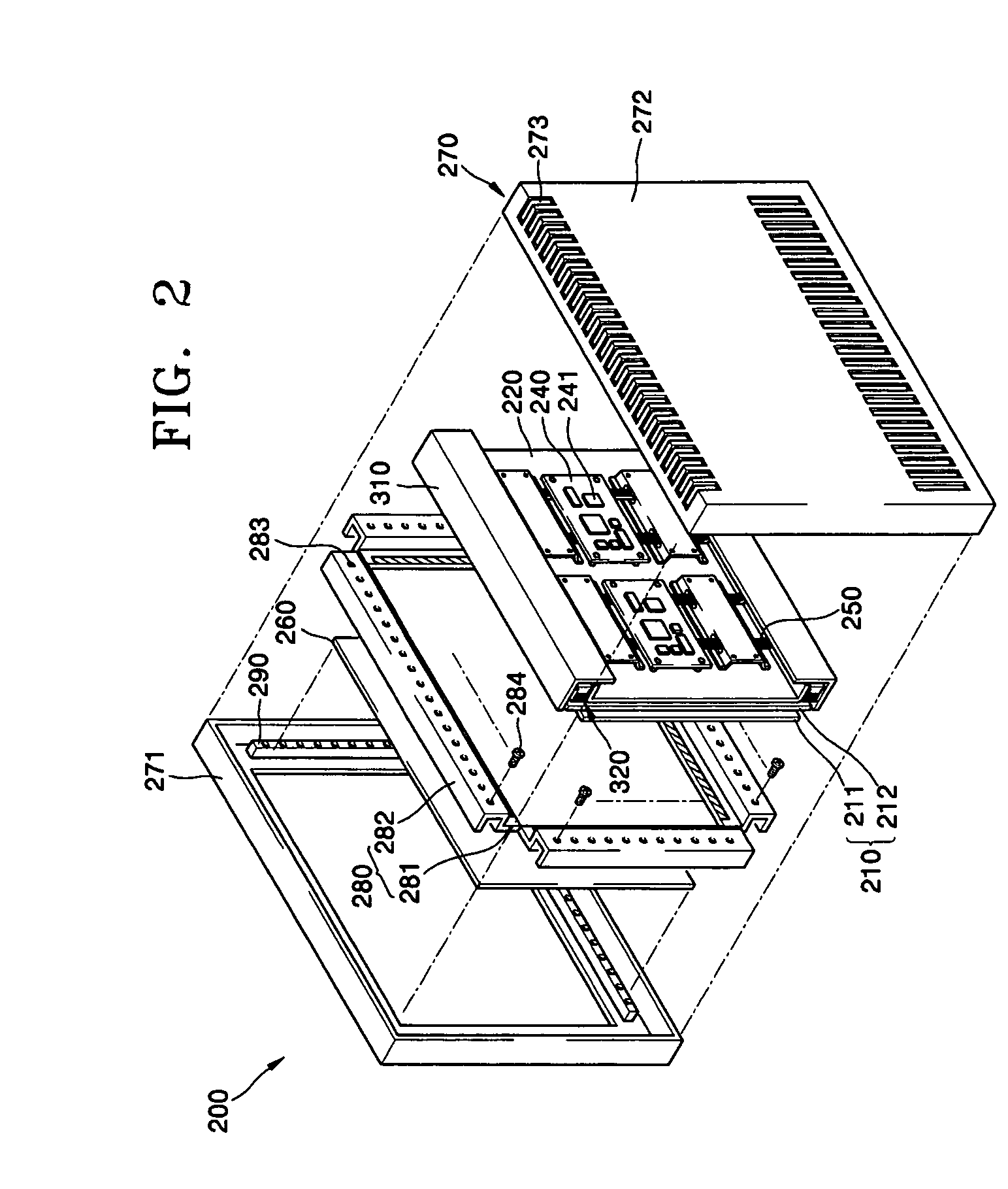 Device having improved heat dissipation