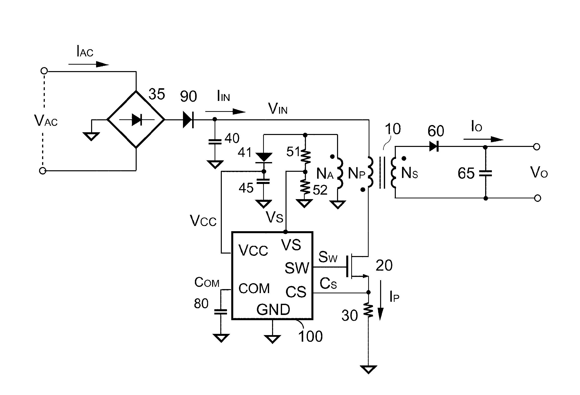 Single-stage pfc converter with constant voltage and constant current