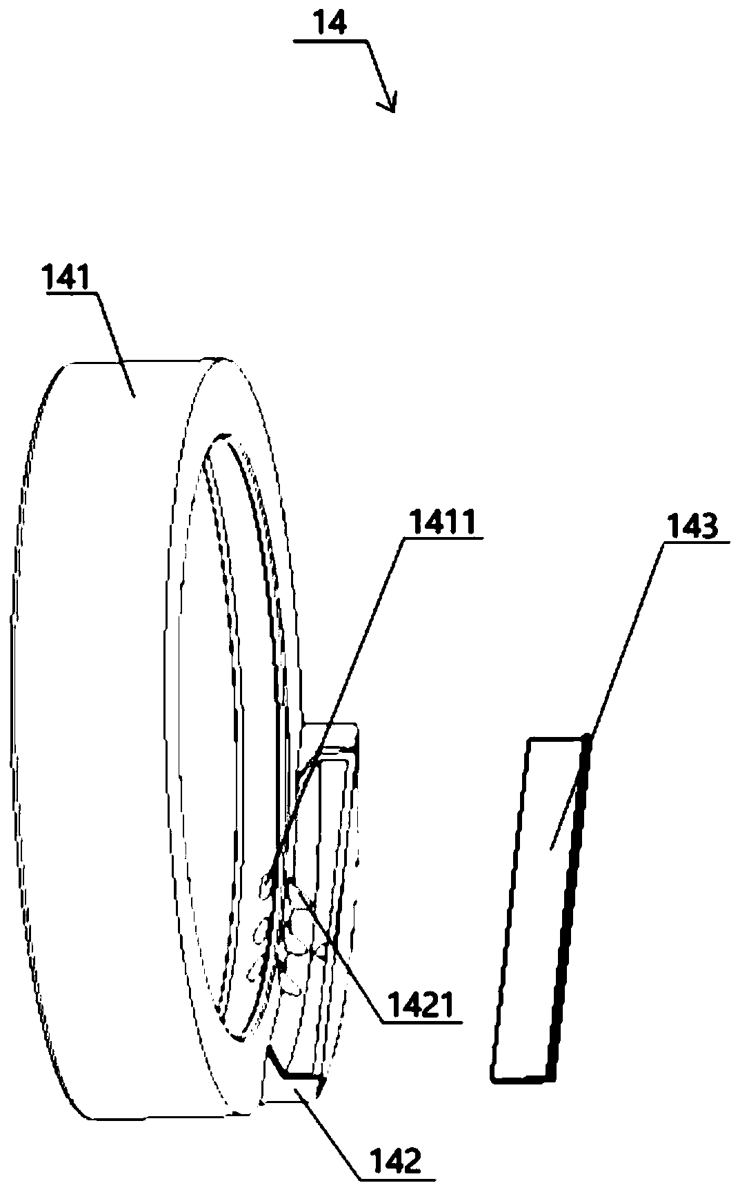 Bearing and bearing outer ring