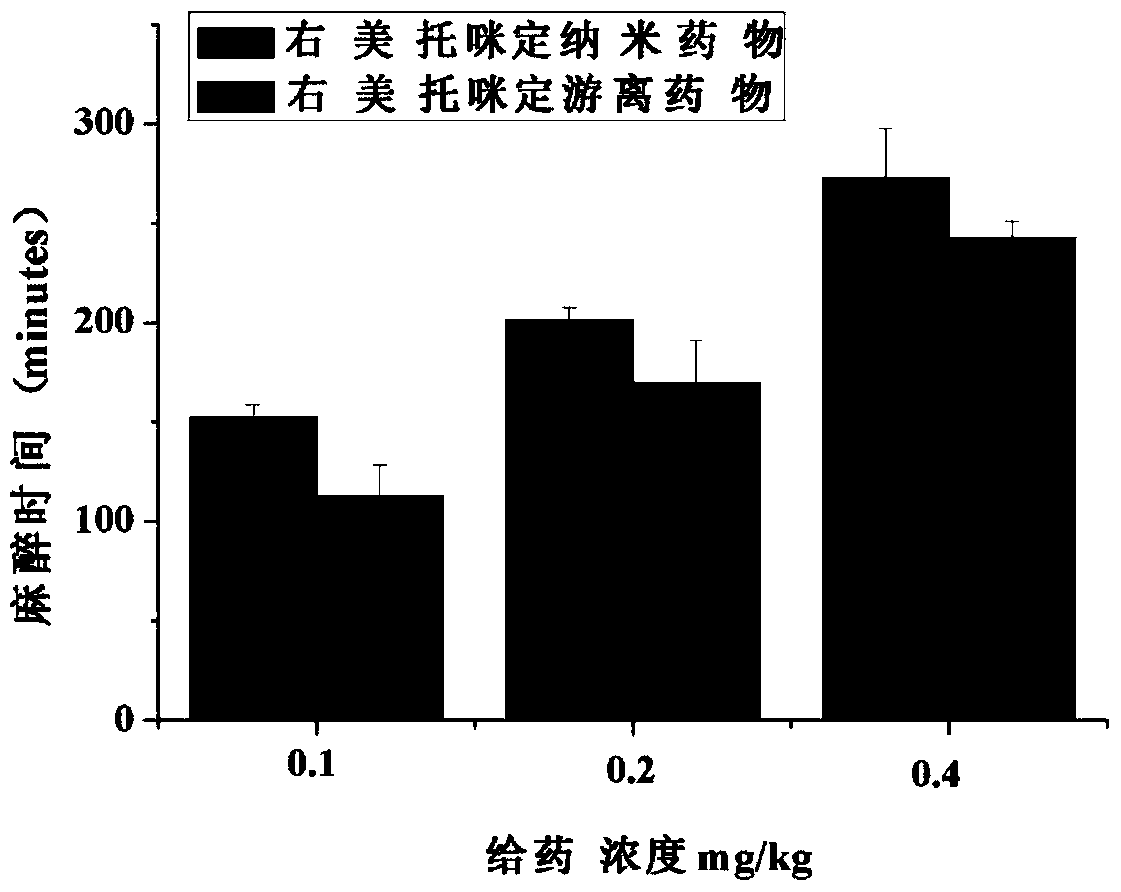 Dexmedetomidine nano preparation and preparation method thereof