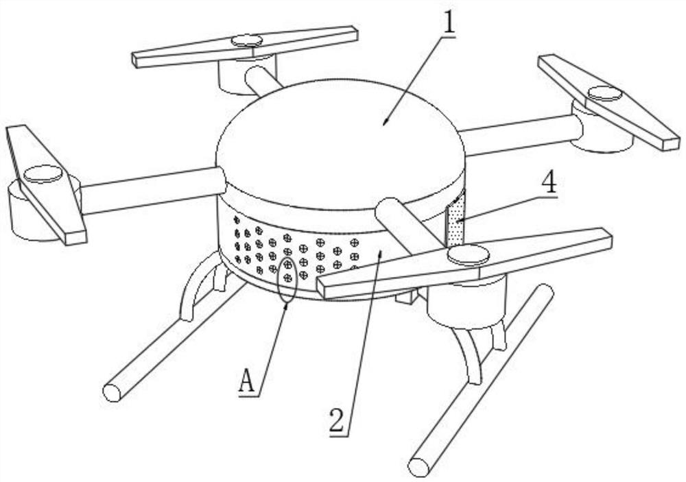 Air-entraining self-balancing type unmanned aerial vehicle