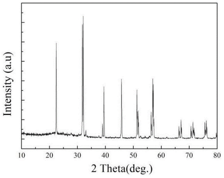 Preparation method of single pure-phase bismuth ferrite material based on ionic compensation