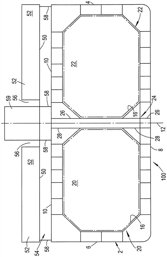 Hydrocarbon processing vessel and method