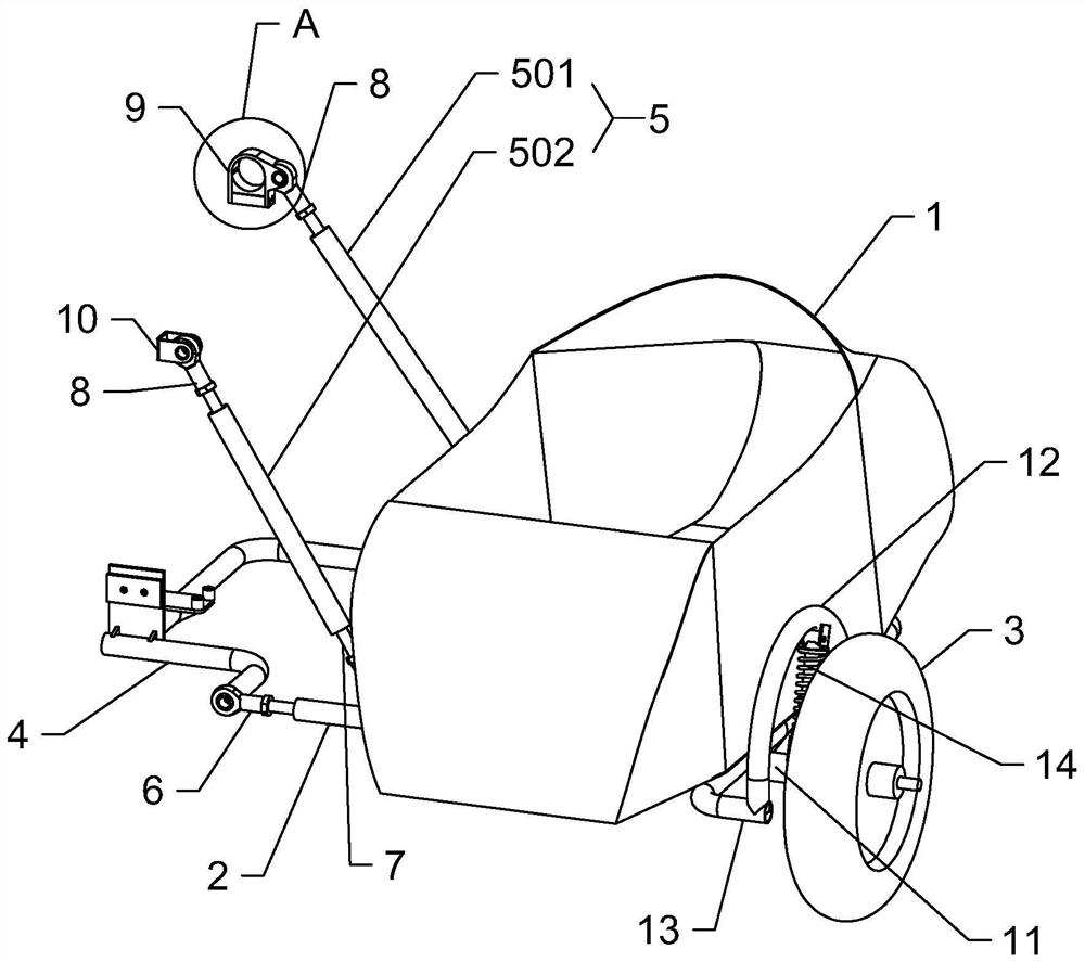 Side car of side-car motor bicycle