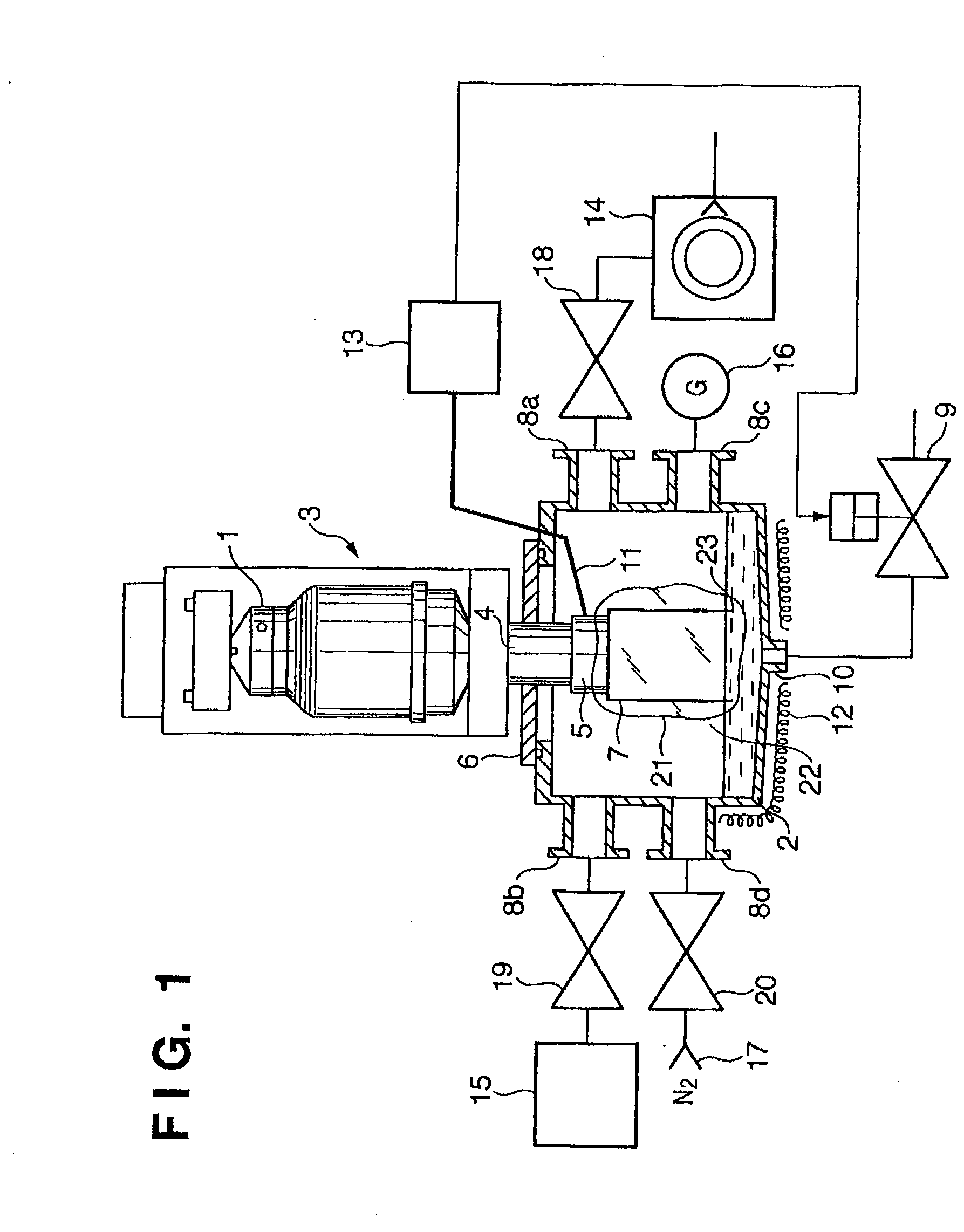 Cooling trap unit