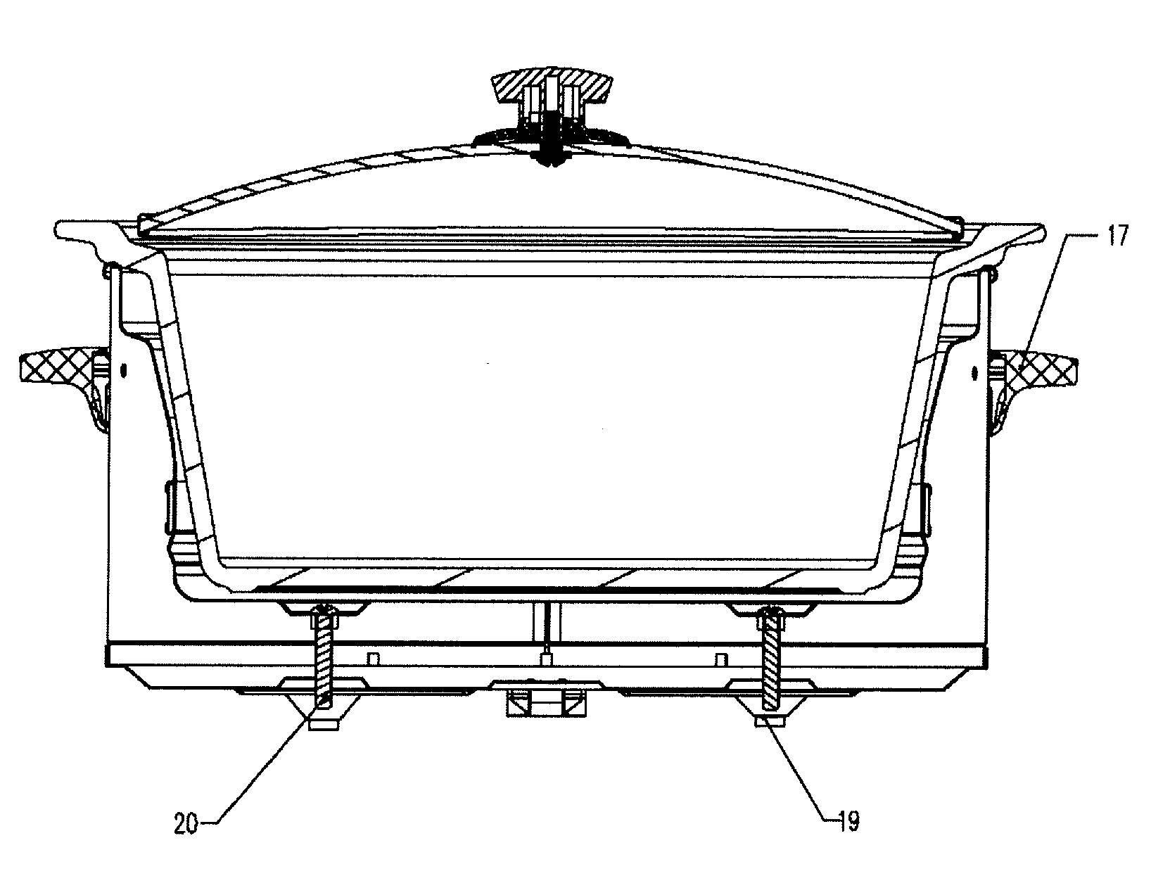 Electric slow-stewing cooker