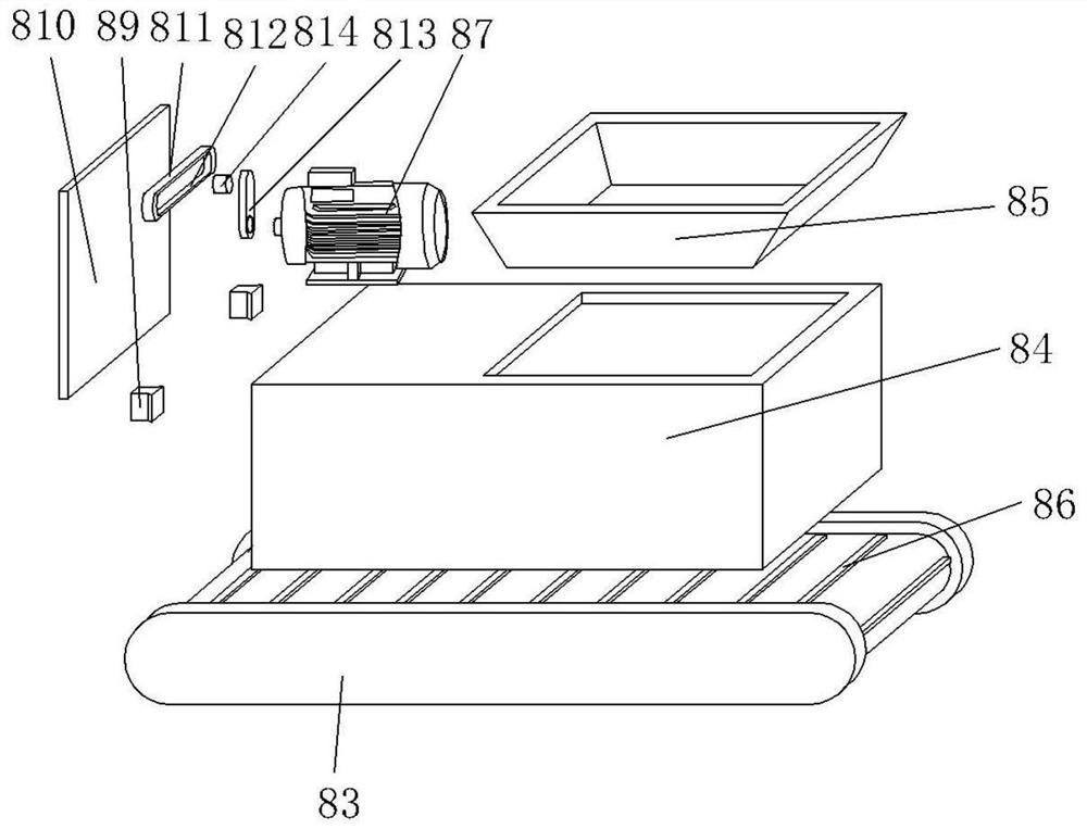 Automatic feeding type multi-stage ore crushing device