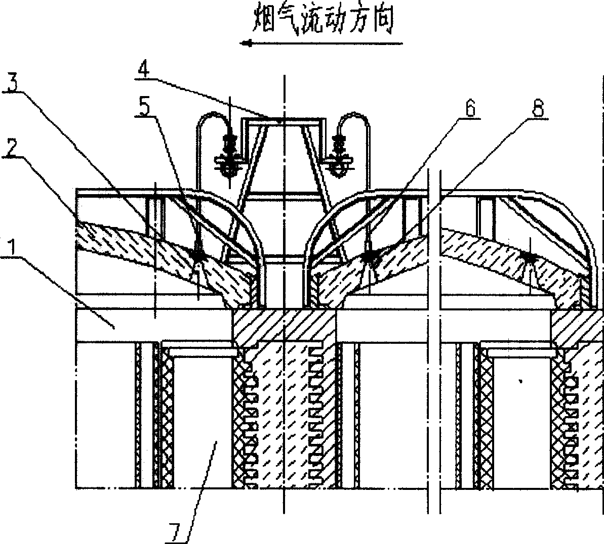 Double row burner for roaster