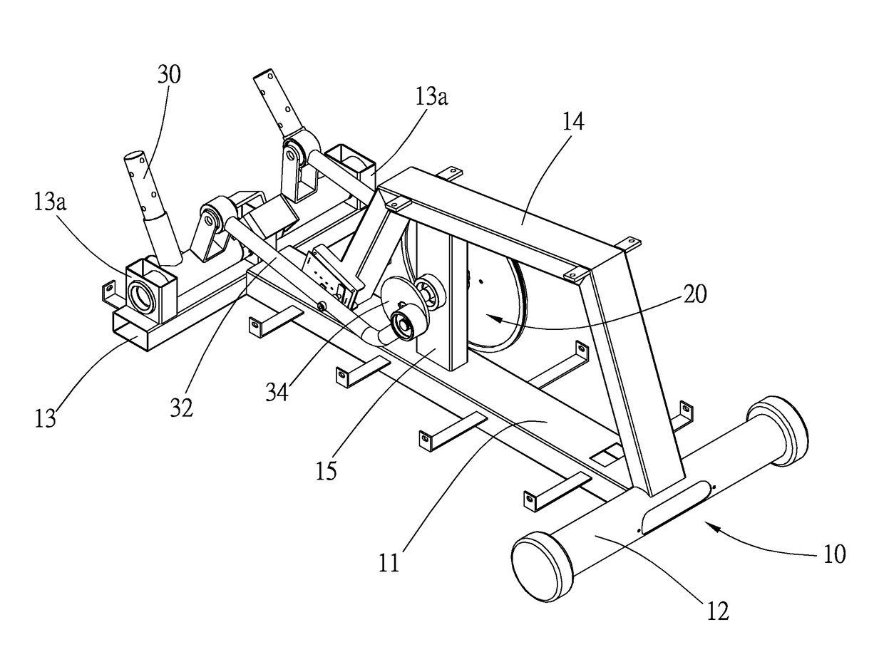 Sensing device for training machine