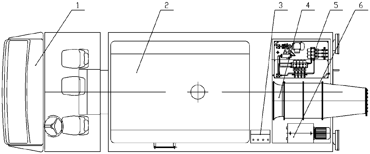 Mobile multi-stage hydraulic transmission air-supply spray dust suppression vehicle