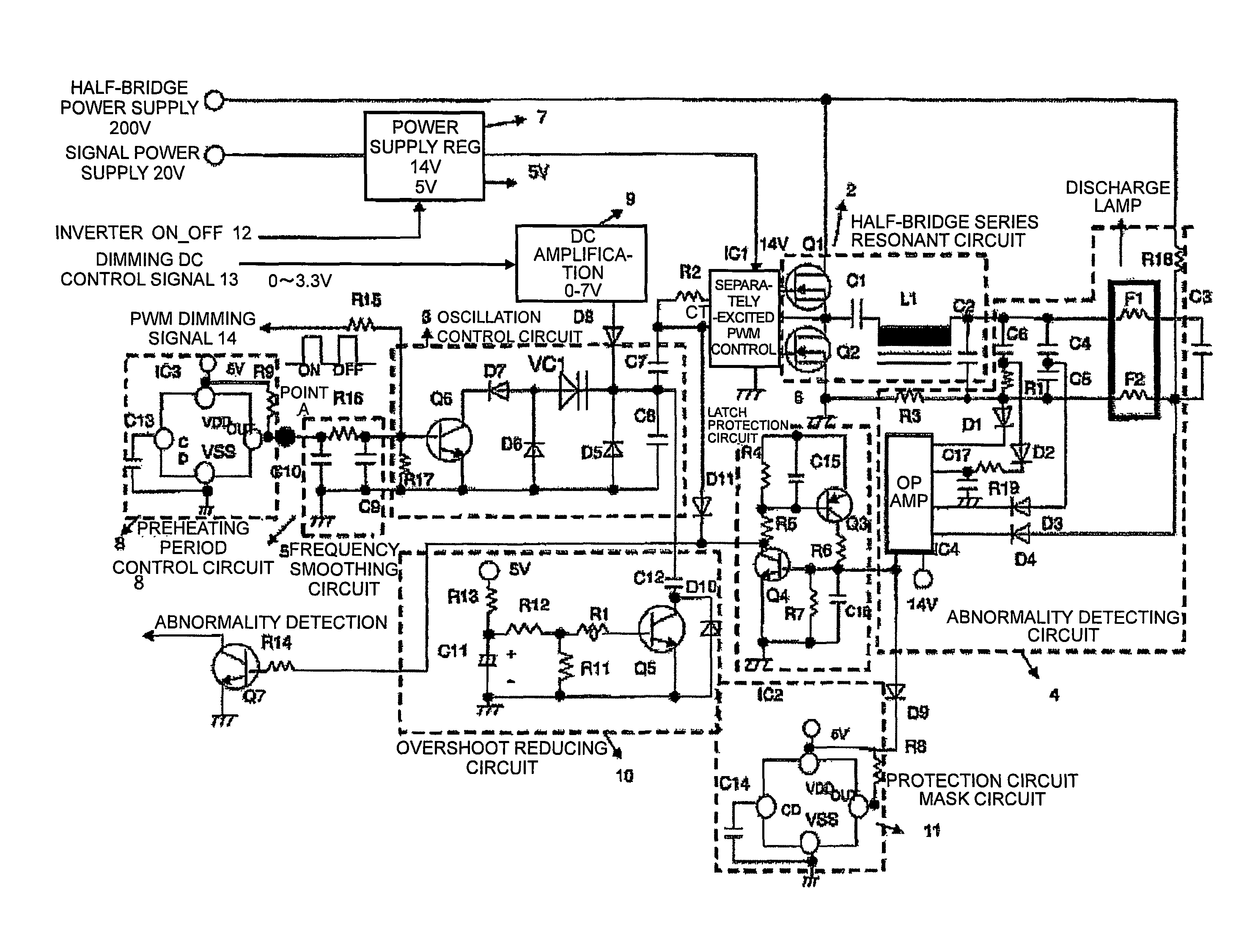 Discharge lamp lighting device