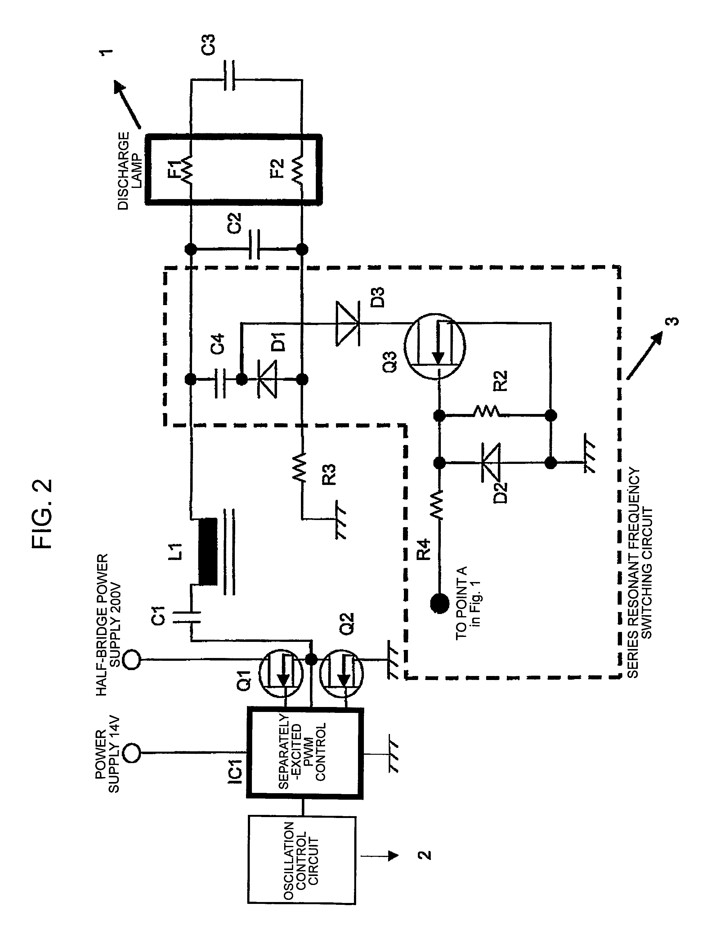 Discharge lamp lighting device