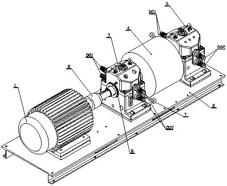 A high-speed load dynamic pressure bearing test system